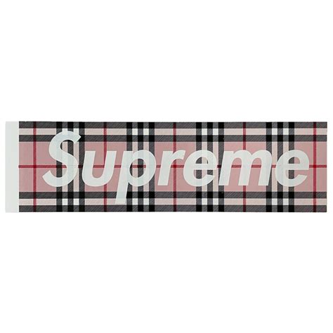 burberry supreme sticker|pink supreme burberry sticker.